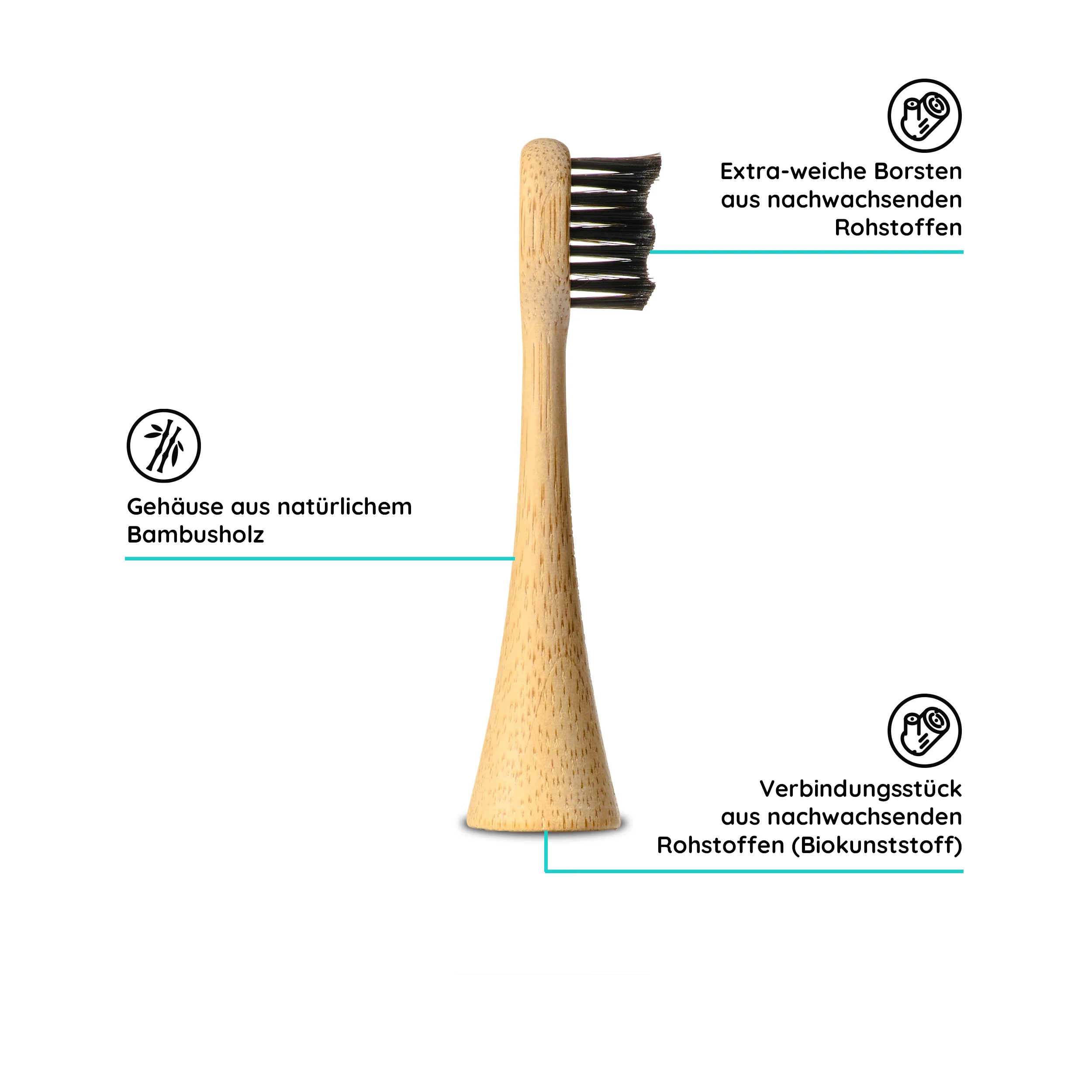 Aufsteckbürsten Eco Vibe 3 | Bambus - Image 2