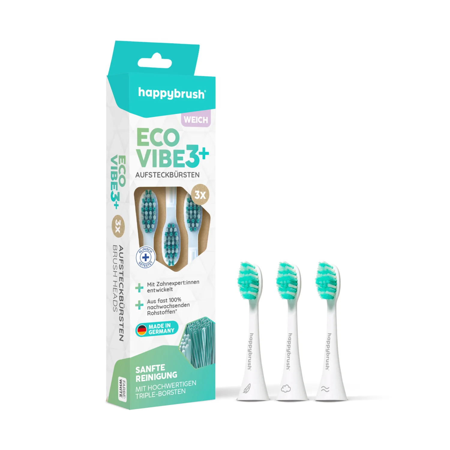Aufsteckbürsten Eco Vibe 3+ | White-Mint - Image 11